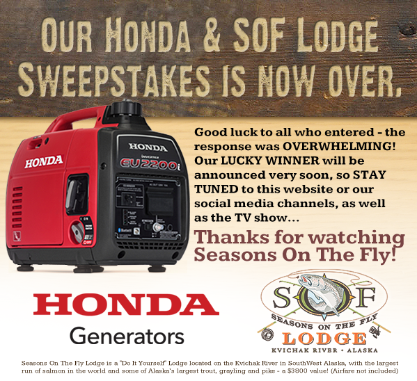 Our Honda and SOF Lodge Sweepstakes Is Now Over!